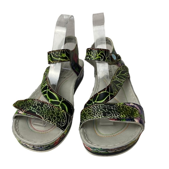 Spring Strep L'Artiste Carena Wedge Sandals size US 8.5 - Picture 2 of 5